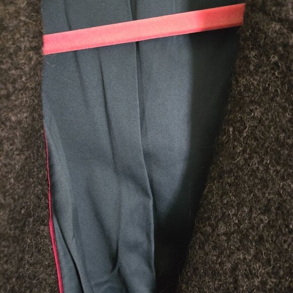 Boden Wool Blend Gray Hidden Snap Closure Fully Lined Pockets Jacket Size 18 - Picture 4 of 6